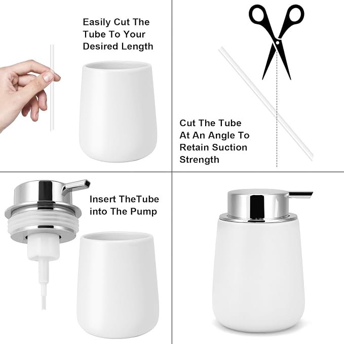 Foam Soap Dispenser Pump 2pcsHead Replacement Spare Plastic Pump Bathroom - Image 4
