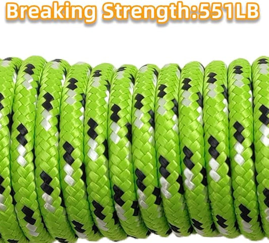 Diamond Braided Polypropylene Rope Nylon Rope Mix Thick Heavy Duty Ropes 1/4 - Image 2