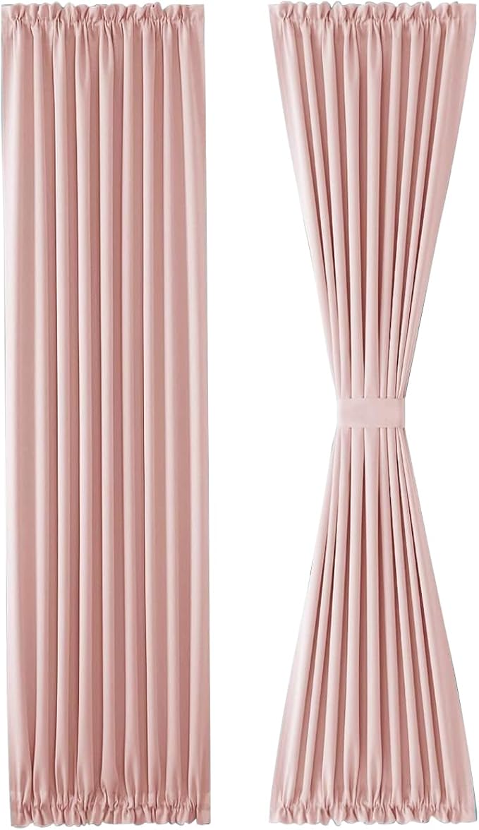 DWCN French Door Curtains – Rod Pocket Thermal Blackout Curtain - Image 7