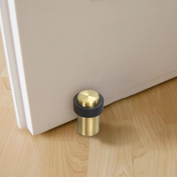 PATIKIL 3Set Round Door Stoppers, 60mm Stainless Steel Door Stop Doorstop Wedge - Image 6