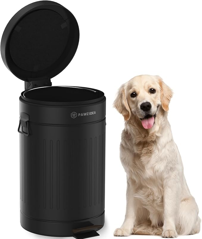PAWZIDEA Dog Poop Trash Can Outside Odor Control, 3.1 Gallon Outdoor Trash Can by PAWZIDEA-Inlovejoywelive