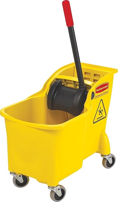 Rubbermaid Commercial Products 31 QT Tandem Mop Bucket and Wringer Combo on - Image 4
