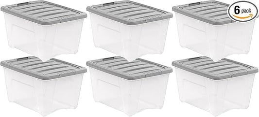 Amazon Basics Plastic Storage Containers by AmazonBasics