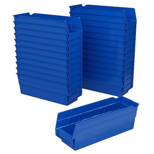 Akro-Mils 30120 Plastic Shelf Bins, Heavy Duty Storage Bins by Akro-Mils