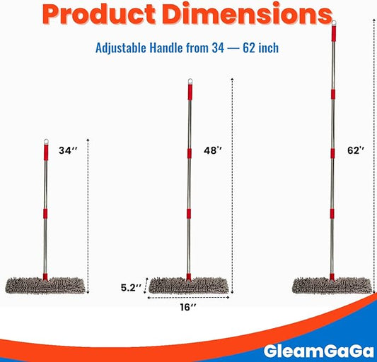 Microfiber Mops for Floor Cleaning, Flat Dust Mop - Image 2