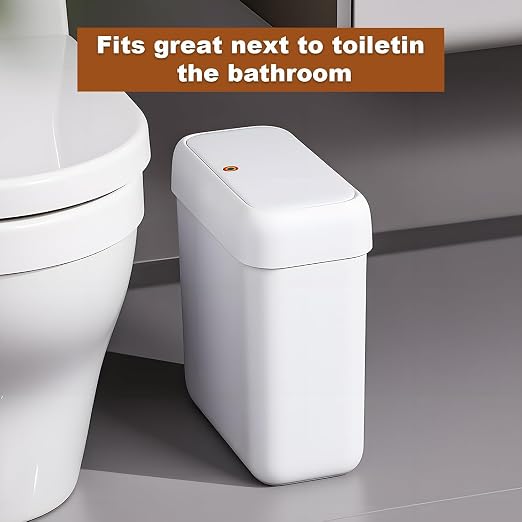 funest 2 Pack Bathroom Trash Can - Image 2