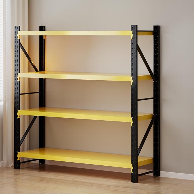 Storage Shelves Heavy Duty, Metal Garage Shelving Units, 4 Tier Storage Rack by Unknown
