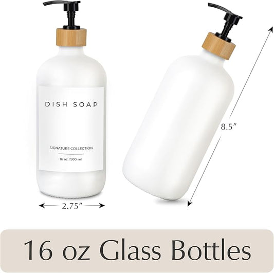 Emerson Glass Soap Dispenser Set - 16 Oz - Image 2