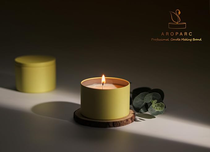 Aroparc Candle Tins with Lids, 3 Wicks Candle Containers 12 Pack 14oz/420ml - Image 5
