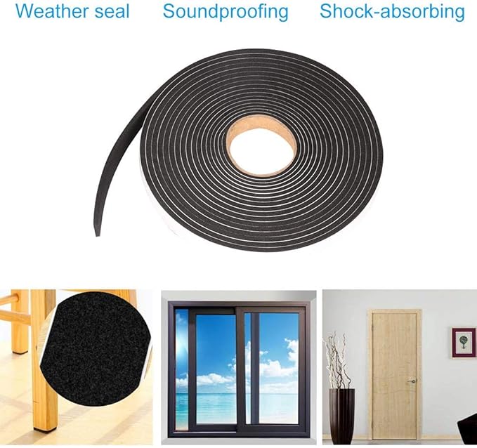 Seal Foam Tape, 1/2 Inch W x 1/8 Inch T Weather Stripping - Image 5