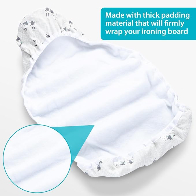 Table Top Ironing Board Cover 12 x 32 inch, 3 Layers Small Iron Board Cover - Image 4