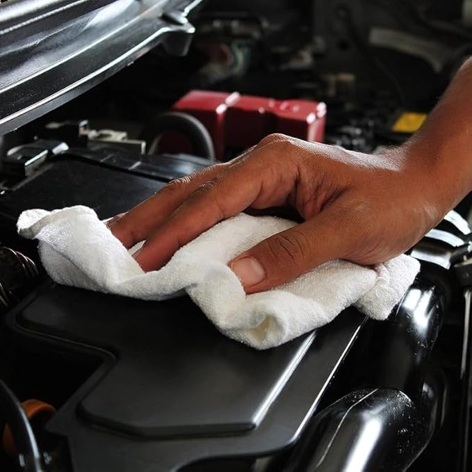 Shop Towels - Bulk Cleaning Towel in a Bag, Mechanic Cotton Wipes - Image 6