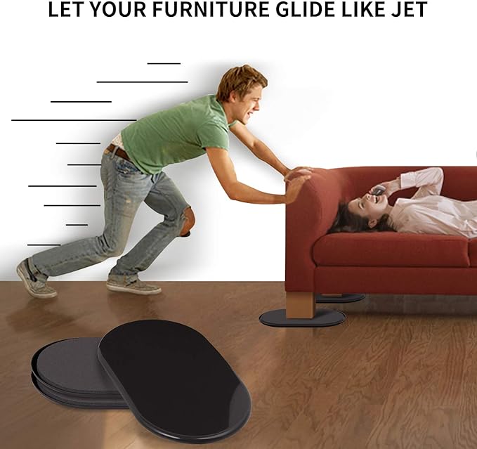 Ezprotekt 8 Pack Large Furniture Movers Sliders - Image 5
