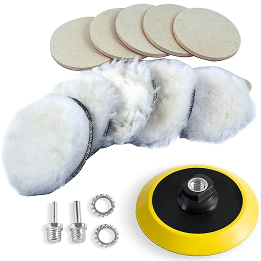 LINE10 Tools 5-Inch Wool Polishing Kit by LINE10Tools