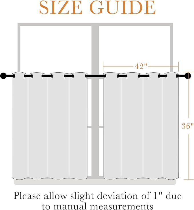 PONY DANCE Short Gray Blackout Curtains - Image 2