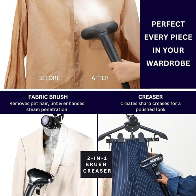 SALAV Commercial-Grade Standing Garment Steamer - Image 8
