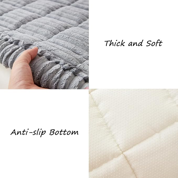 Couch Cover for Dogs Washable, Fuzzy Pet Couch Covers for 3 Cushion Sofa Pet - Image 6
