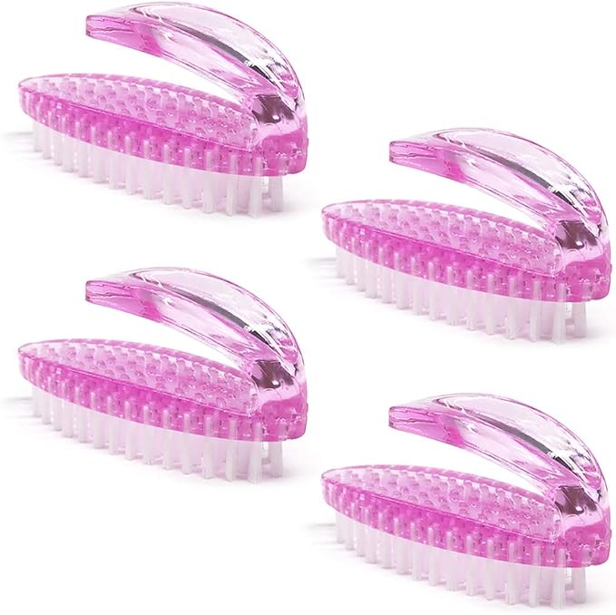 Handle Grip Nail Brush for Cleaning Fingernails Hands & Under Nails, Stiff by AMERWASHPLUS