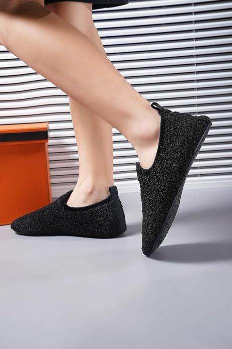 Adult Indoor House Slippers Socks Lightweight Non Slip Grip House Home Shoes - Image 5