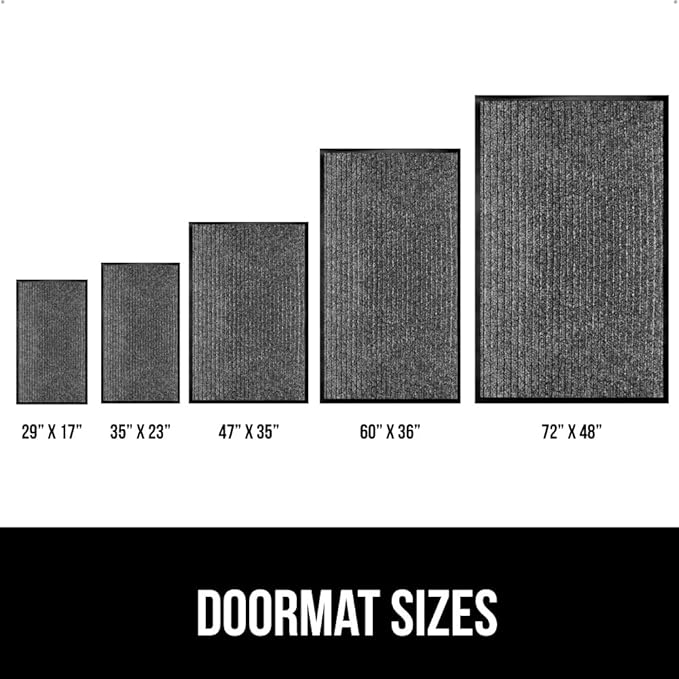 GORILLA GRIP Traffic Guard Door Mat, 2 Pack, Heavy Duty Waterproof Doormat - Image 6