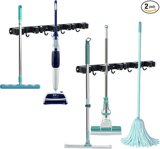 Broom and Mop Holder Wall Mount by Buxiffod