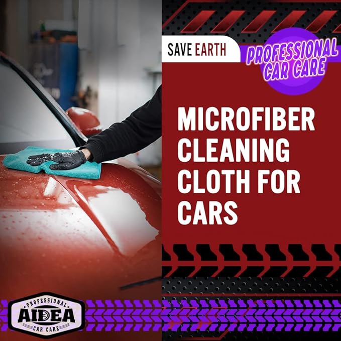 AIDEA Microfiber Cleaning Cloth 20PK, Microfiber Towels - Image 4