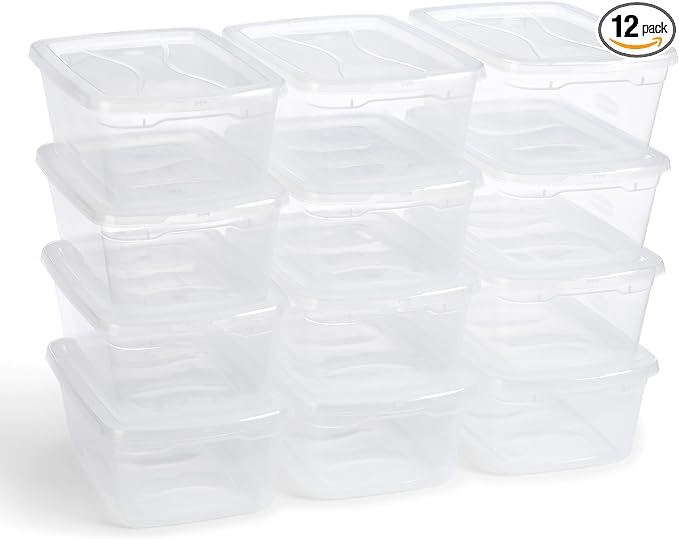 Rubbermaid Cleverstore 6 Qt Clear Storage Bins by Rubbermaid