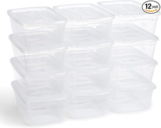 Rubbermaid Cleverstore 6 Qt Clear Storage Bins by Rubbermaid