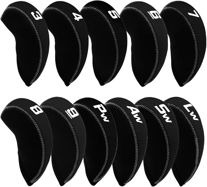 Golf Iron Covers for Golf Clubs Neoprene Golf Iron Cover Set 11pcs/10pcs Golf by montelagolf