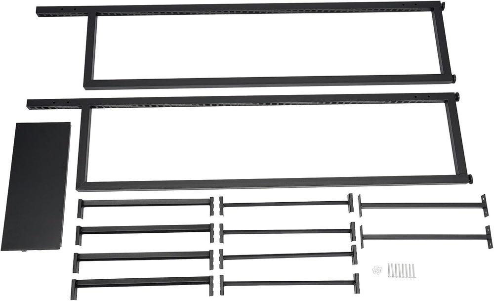 Market Retail Display Rack 4-Tier 52x35x160cm, with 4 Baskets, Wood & Iro...