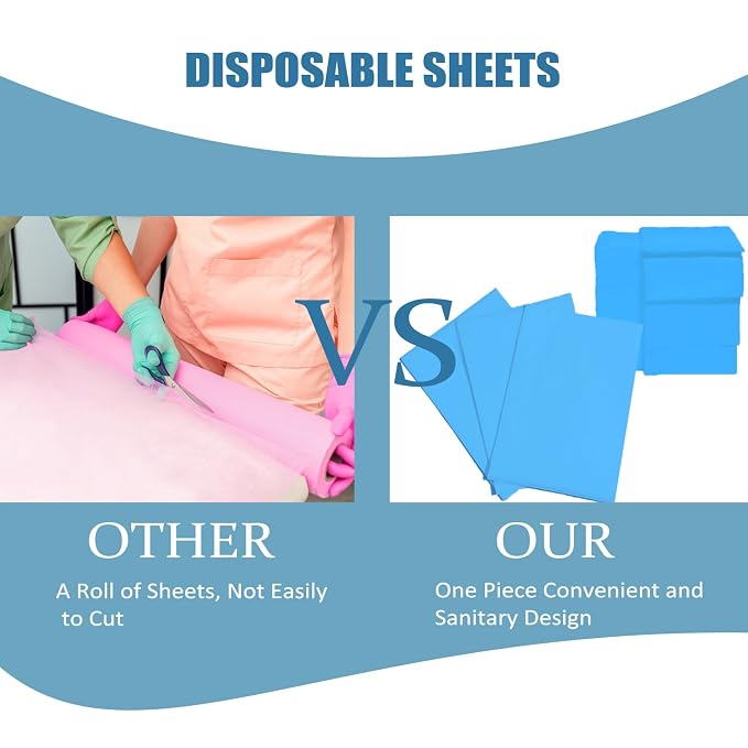 100Pcs Disposable Massage Table Sheets 31" x 71" Non-Woven Fabric Disposable - Image 5