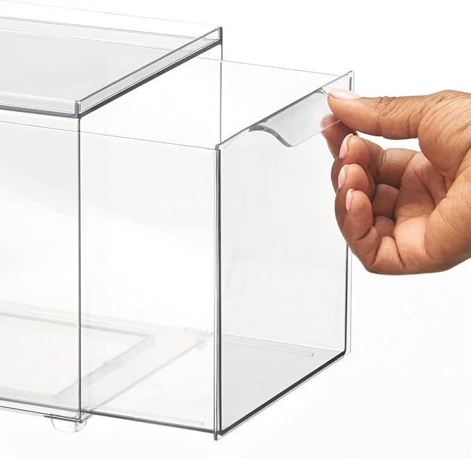 mDesign Plastic Pantry Organization and Storage Bin w/Pull Out Drawer - Image 6