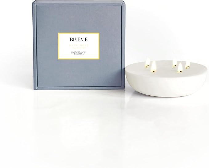 New BLUEME Wellness Candle Wax Refill, Contains Essential Oil, Sustainable by BluemeFragrances