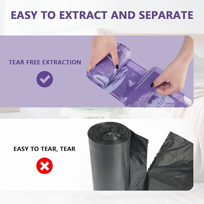 VOK 8 Gallon Trash Bags Drawstring, Medium Trash Bags - Image 3