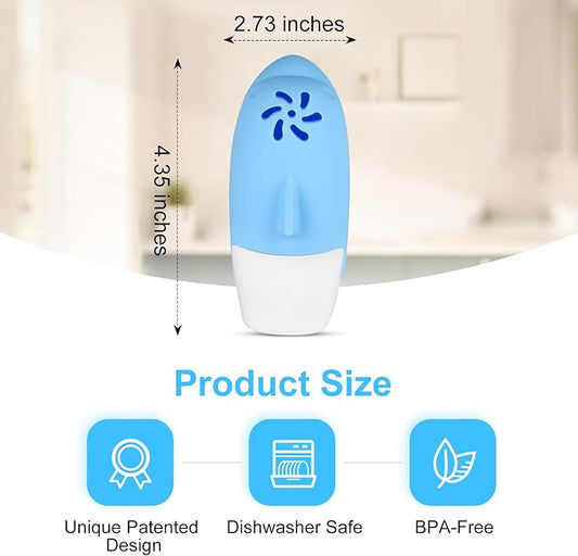 Asltw Upgrade Cute Fridge Deodorizer, Dolphin Fridge Cleaner, Freezer Odor - Image 2