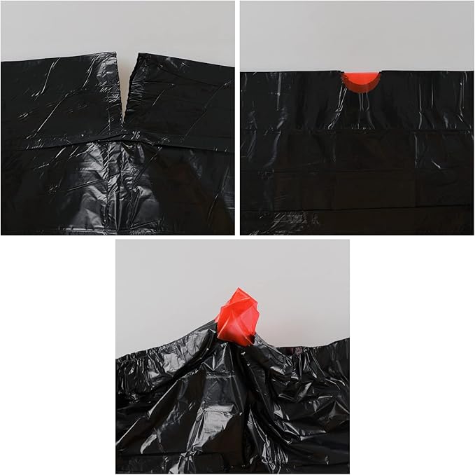 1.5 Gallon Drawstring Trash Bags, Small Black Garbage Bags, 208 Bags - Image 2