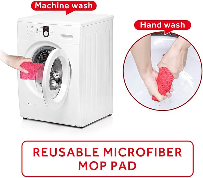 16.5 inch Mop Pads Refills, 3 Pack Microfiber Reusable Replacement Mop Pads - Image 6
