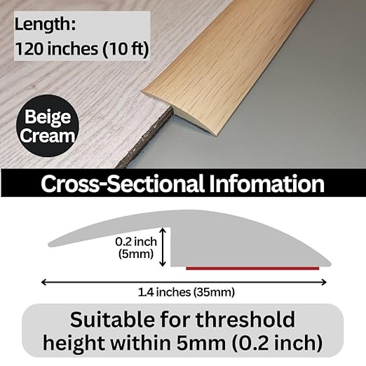 Floor Transition Strip Self Adhesive Carpet Wood Tile Vinyl Flooring Laminate - Image 3
