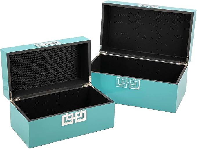 Galt International Large & Small Decorative Storage Box w/Hinged Lid - Image 5