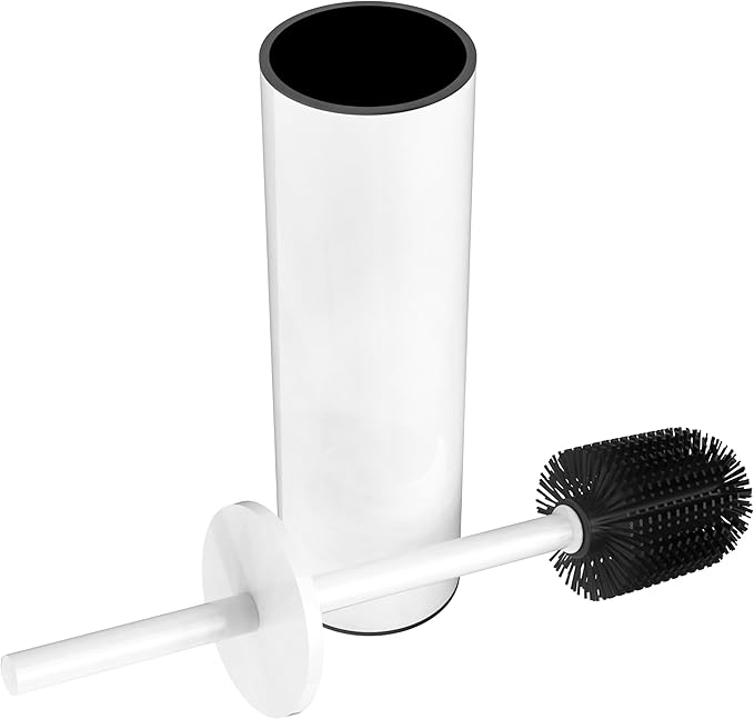 Toilet Brush and Holder Set, Stainless Steel Toilet Bowl Brush by WZKALY