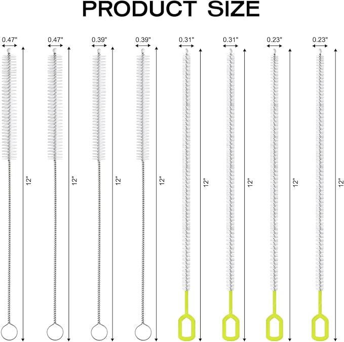 8-Piece Straw Cleaner Brush Set - Image 2