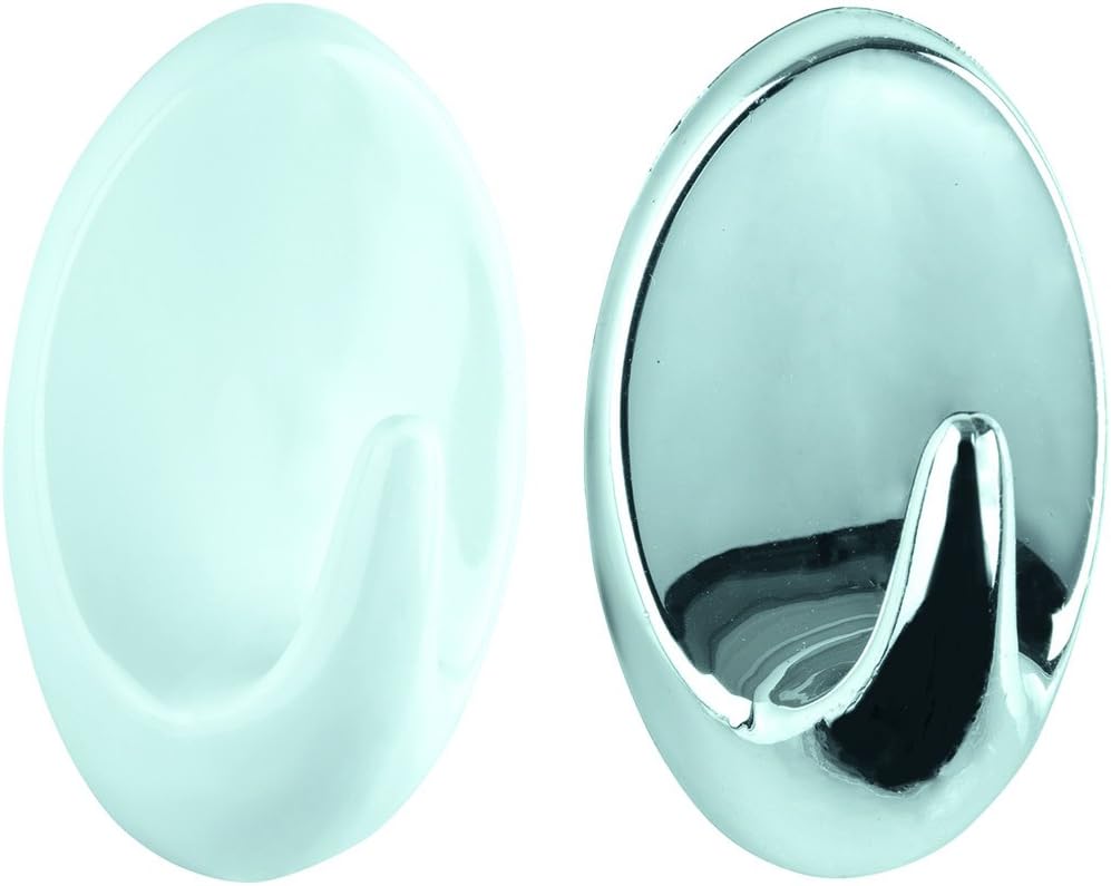 Wenko 4460041100 Strip-it Maxi Hooks Set of 2, Plastic, 3 x 5 x 2 cm, Chrome