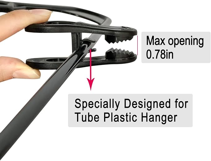 Black Hanger Clips 30 PCS, Plastic Hangers Clips Perfect - Image 3