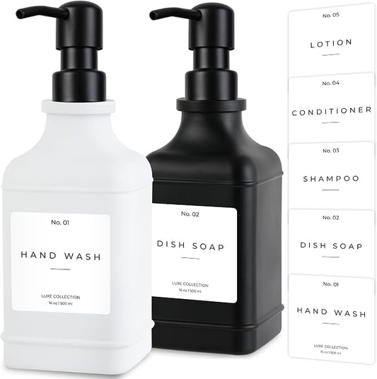 Emerson Essentials Soap Dispenser, Dish Soap Bottle Dispenser, Farmhouse Hand by Emerson+Essentials