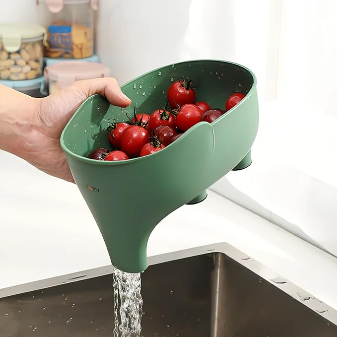 Vegetable Washing Basket with Elephant Drainage - Image 5