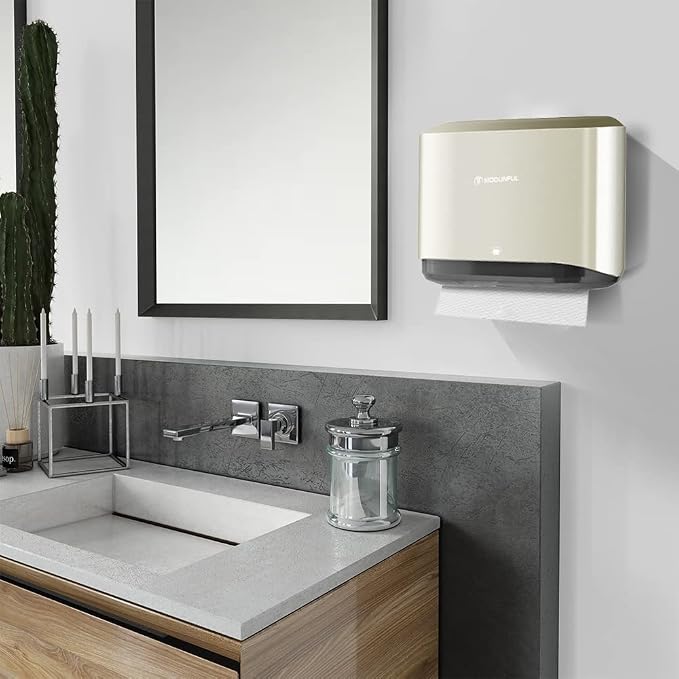 C-Fold Paper Towel Dispenser for Bathroom: Compact 200 Sheets Large Capacity - Image 6