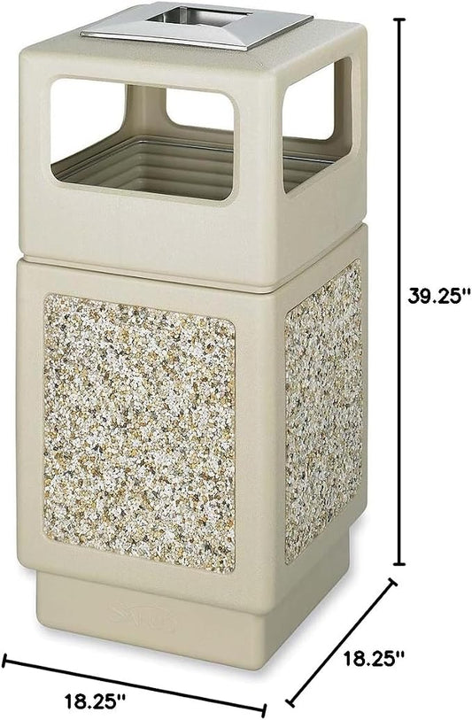 Safco Products Canmeleon Outdoor/Indoor Aggregate Panel Trash Can - Image 2