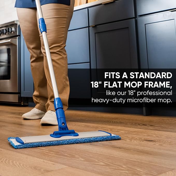Microfiber Wholesale 18" Absorbent Microfiber Wet Mop Pad - Image 7
