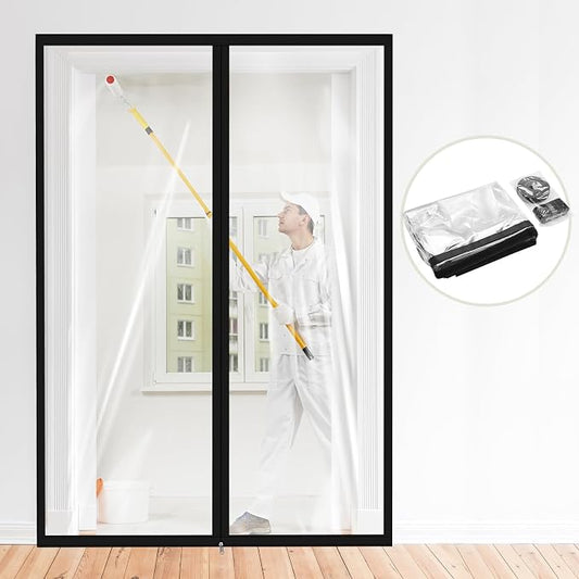 Amylove Zipper 60 x 102 Inch Dust Barrier Door Kit Construction Door Barrier 5 by Amylove