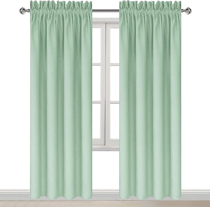 DWCN Blackout Curtains Room Darkening Thermal Insulated Bedroom Curtains Window - Image 9